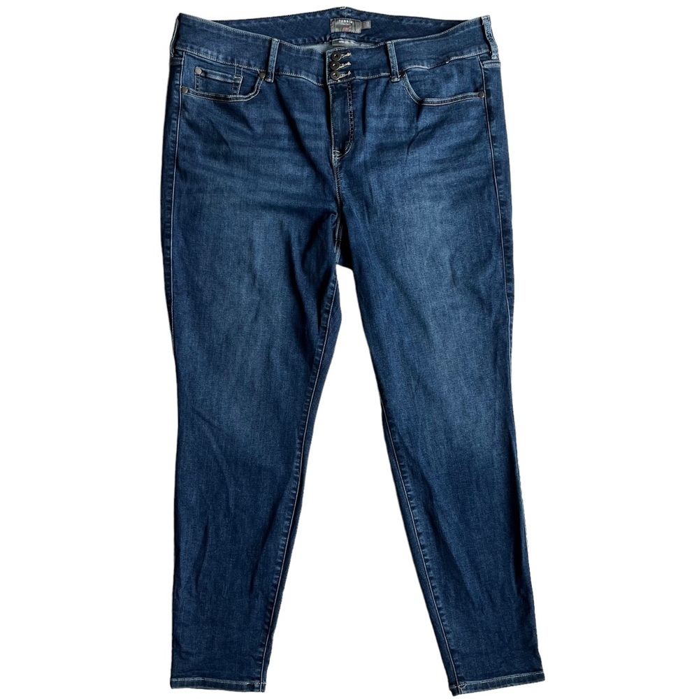 Torrid Womens Super Soft Jeggings Blue Dark Washed 22T